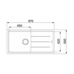 Zlewozmywak Franke Basis BFG 611-97 orzechowy 114.0367.626
